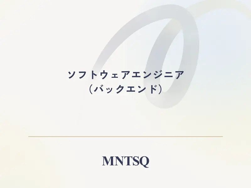 MNTSQ株式会社の求人画像1